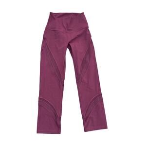 Lululemon Mesh Leggings - Maroon - Size 2
